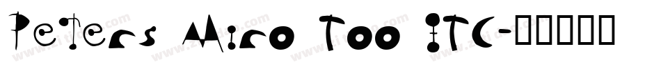 Peters Miro Too ITC字体转换